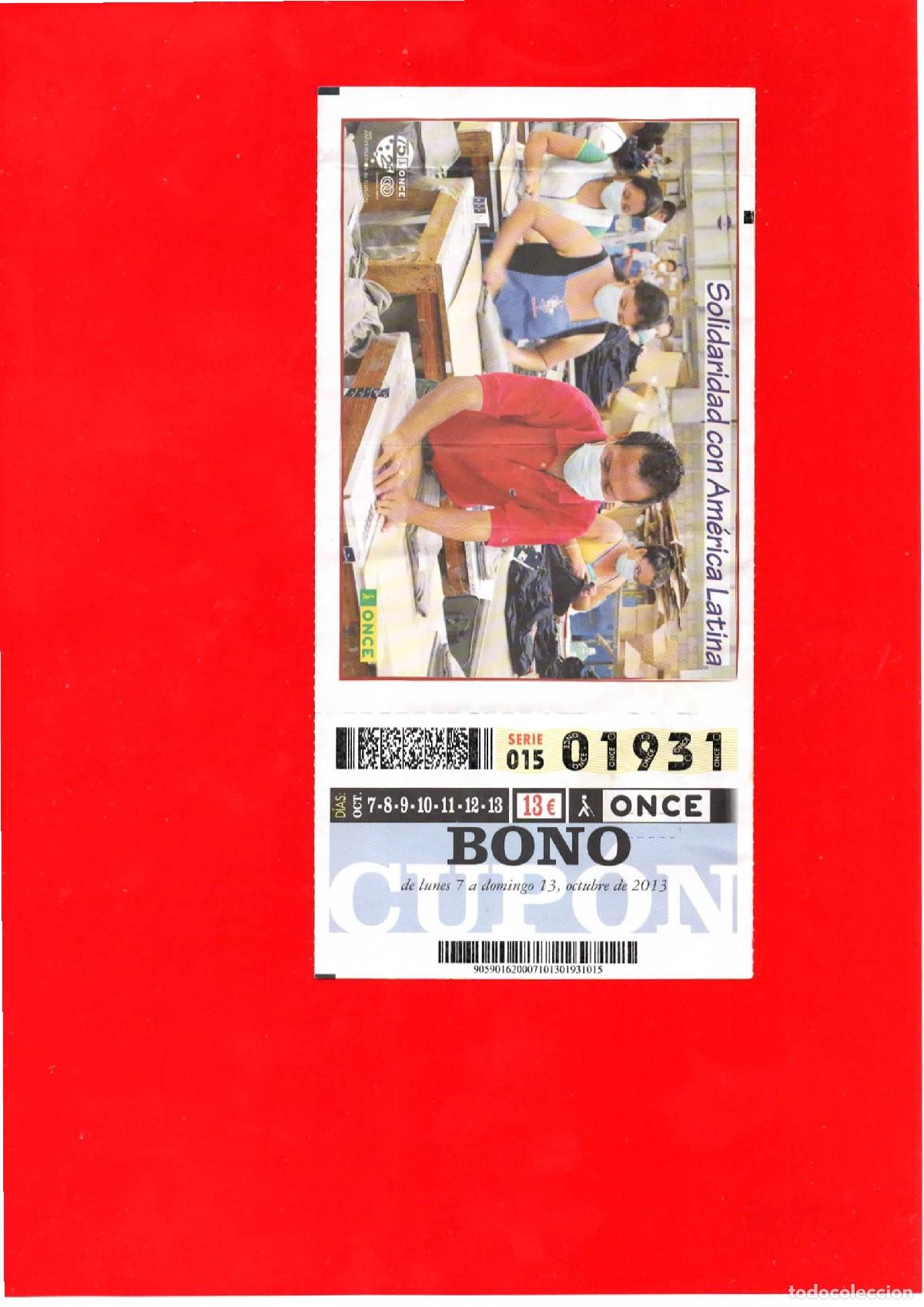 Cupones ONCE: Bono Cup&oacute;n de la ONCE del a&ntilde;o 2013 - Foto 1