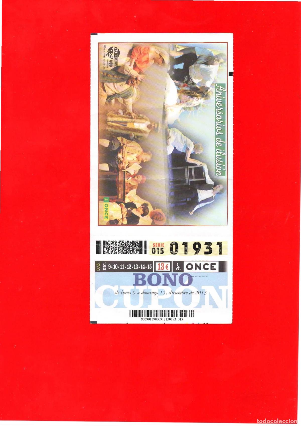 Cupones ONCE: Bono Cup&oacute;n de la ONCE del a&ntilde;o 2013 - Foto 1
