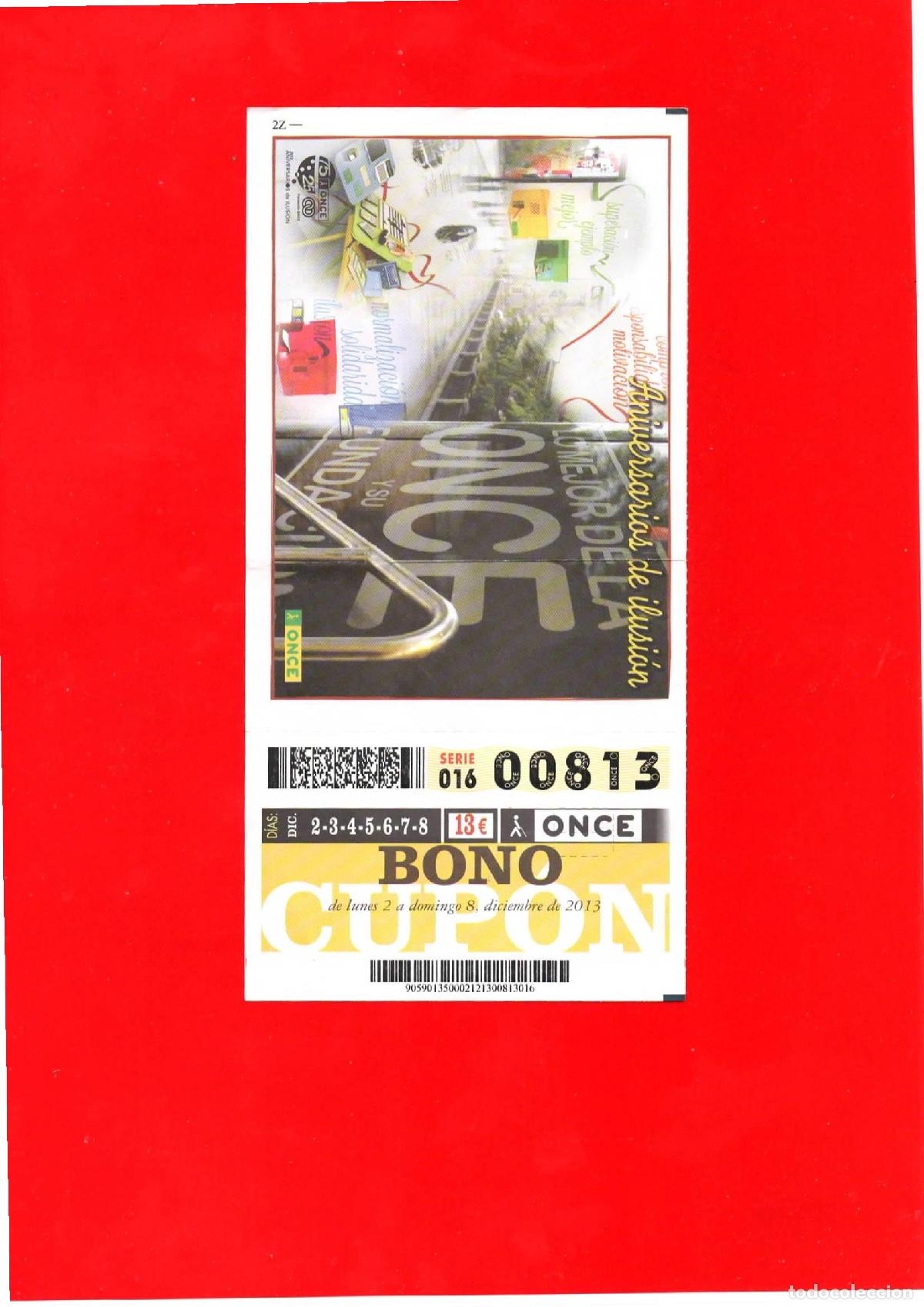 Cupones ONCE: Bono Cup&oacute;n de la ONCE del a&ntilde;o 2013 - Foto 1