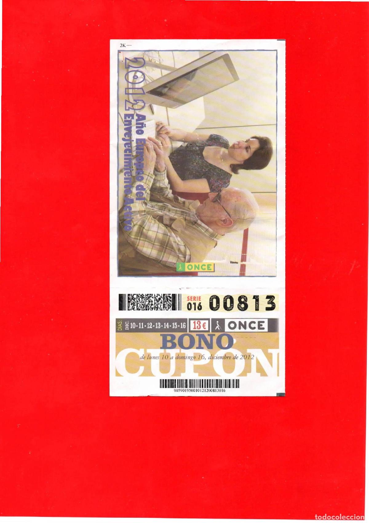 Cupones ONCE: Bono Cup&oacute;n de la ONCE del a&ntilde;o 2012 - Foto 1