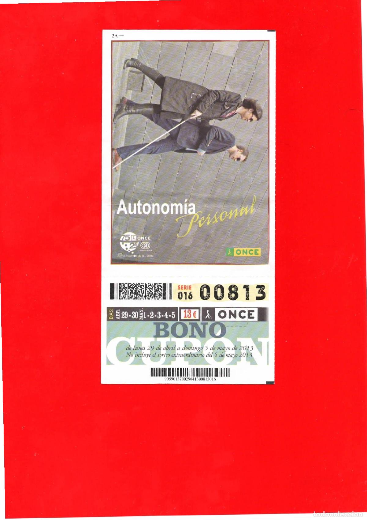 Cupones ONCE: Bono Cup&oacute;n de la ONCE del a&ntilde;o 2013 - Foto 1