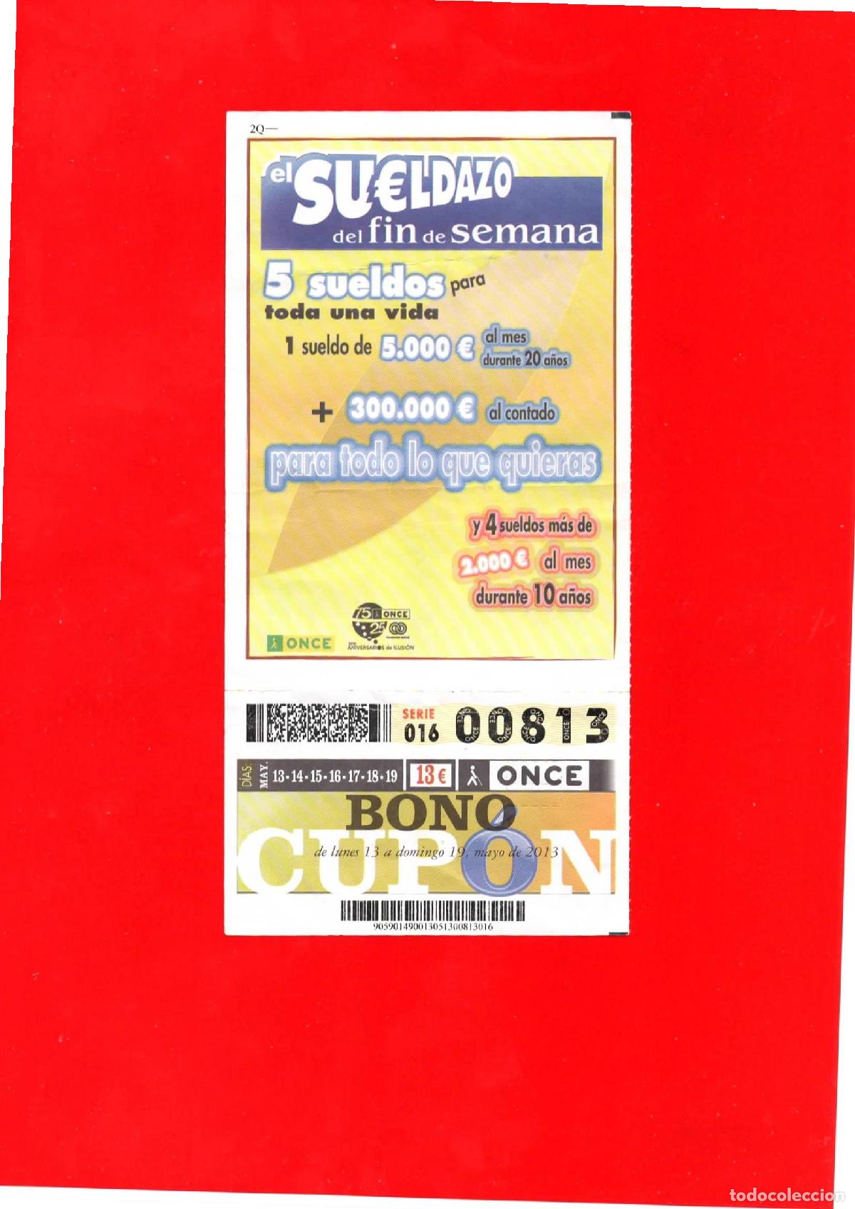 Cupones ONCE: Bono Cup&oacute;n de la ONCE del a&ntilde;o 2013 - Foto 1