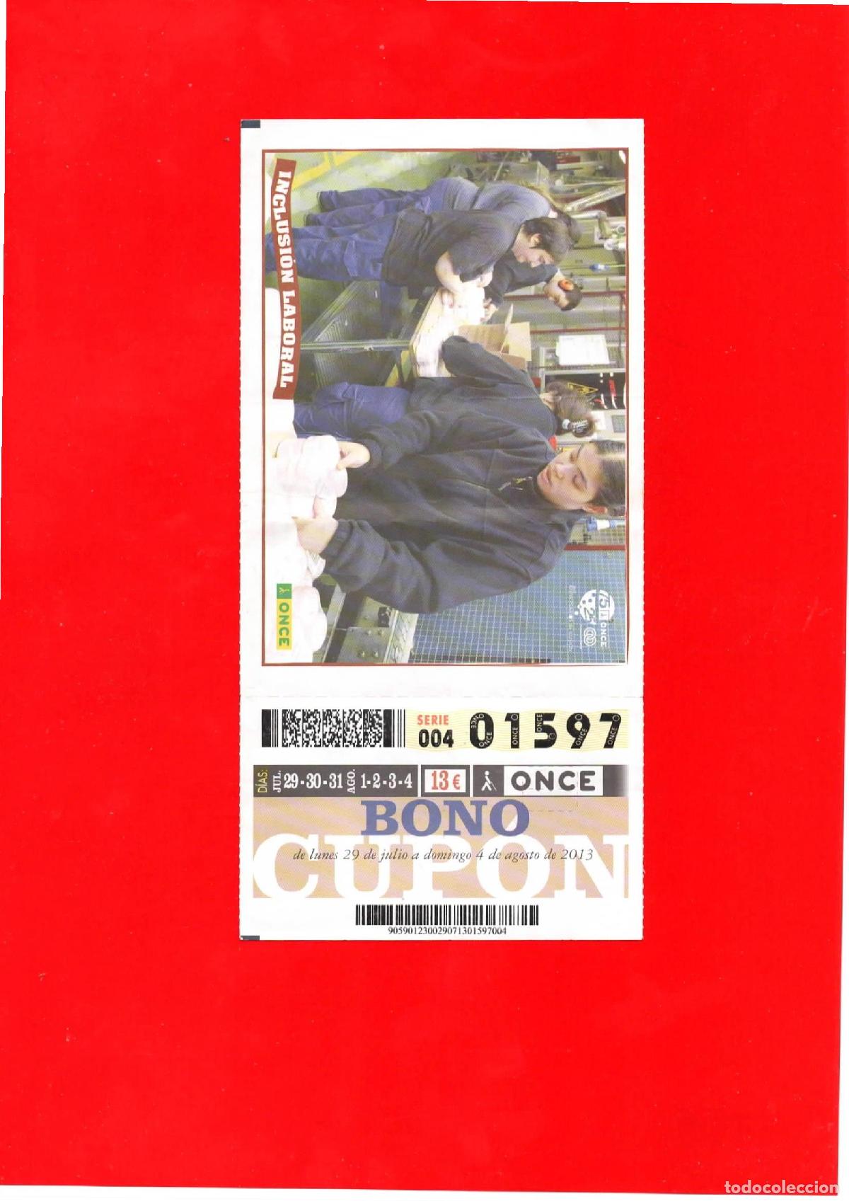Cupones ONCE: Bono Cup&oacute;n de la ONCE del a&ntilde;o 2013 - Foto 1