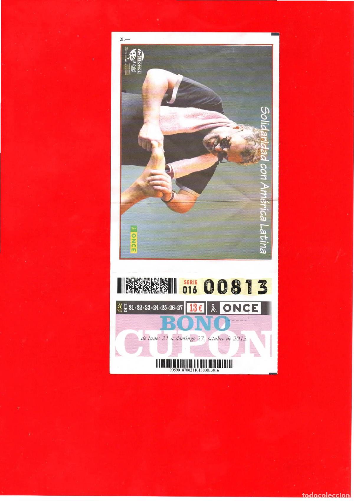 Cupones ONCE: Bono Cup&oacute;n de la ONCE del a&ntilde;o 2013 - Foto 1