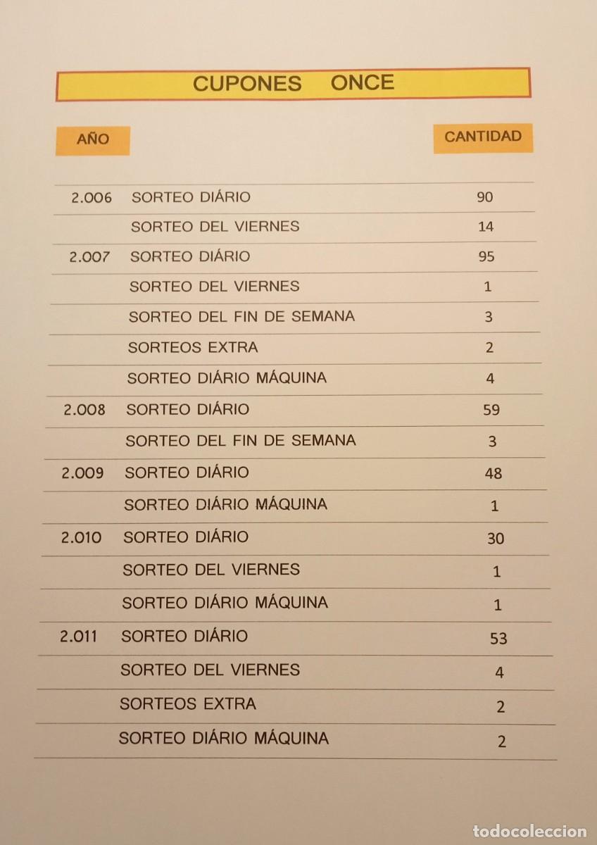 Cupones ONCE: 2006 a 2023 - 594 CUPONES de la ONCE - Foto 2