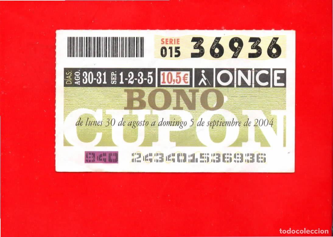 Cupones ONCE: Bono Cup&oacute;n de la ONCE sin Tarjeta del a&ntilde;o 2004 - Foto 2