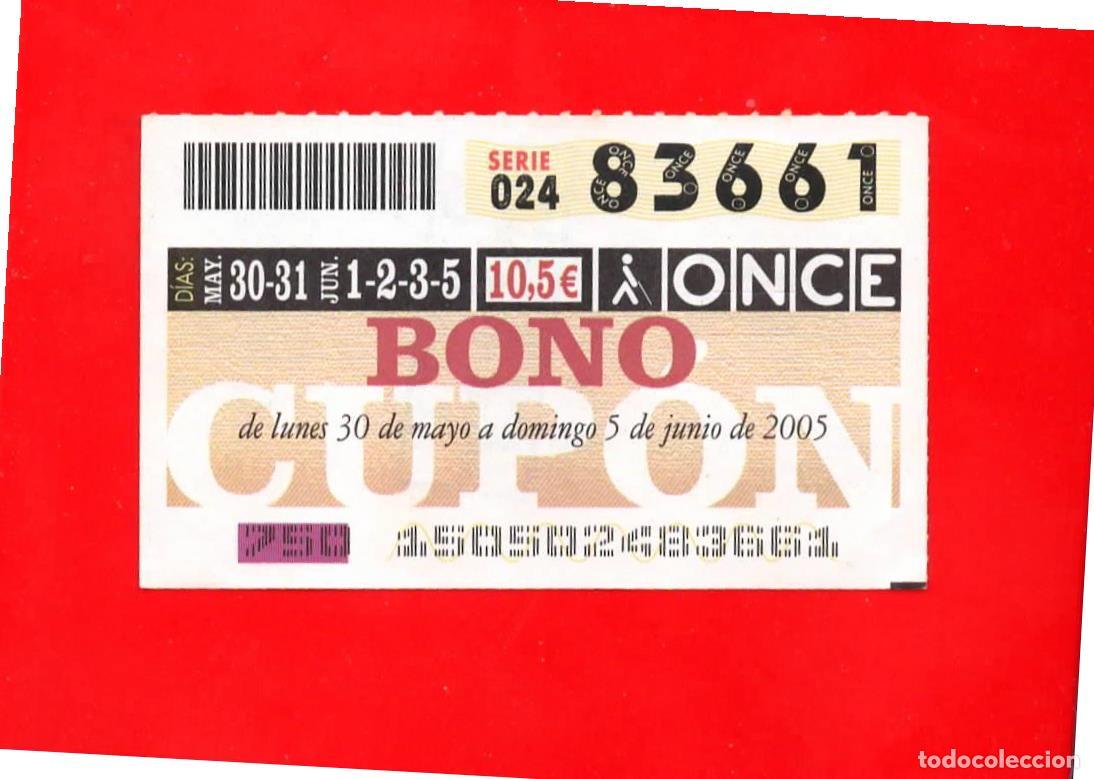 Billets ONCE: Bono Cup&oacute;n de la ONCE sin Tarjeta del a&ntilde;o 2005