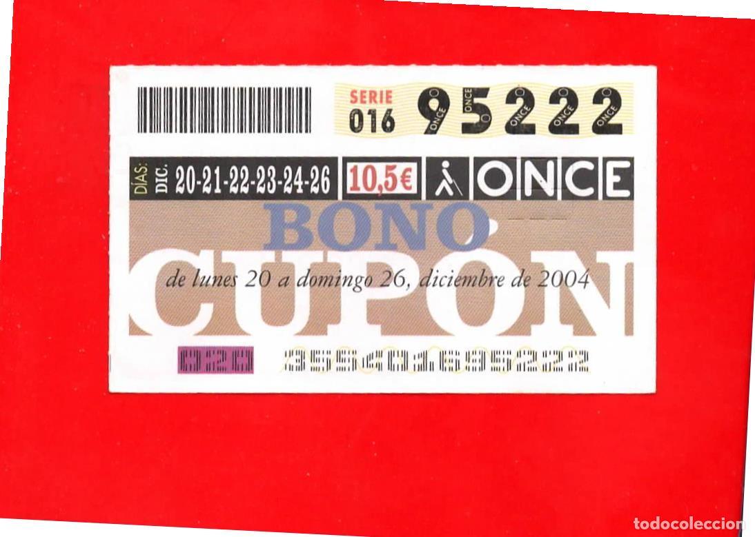 Billets ONCE: Bono Cup&oacute;n de la ONCE sin Tarjeta del a&ntilde;o 2004