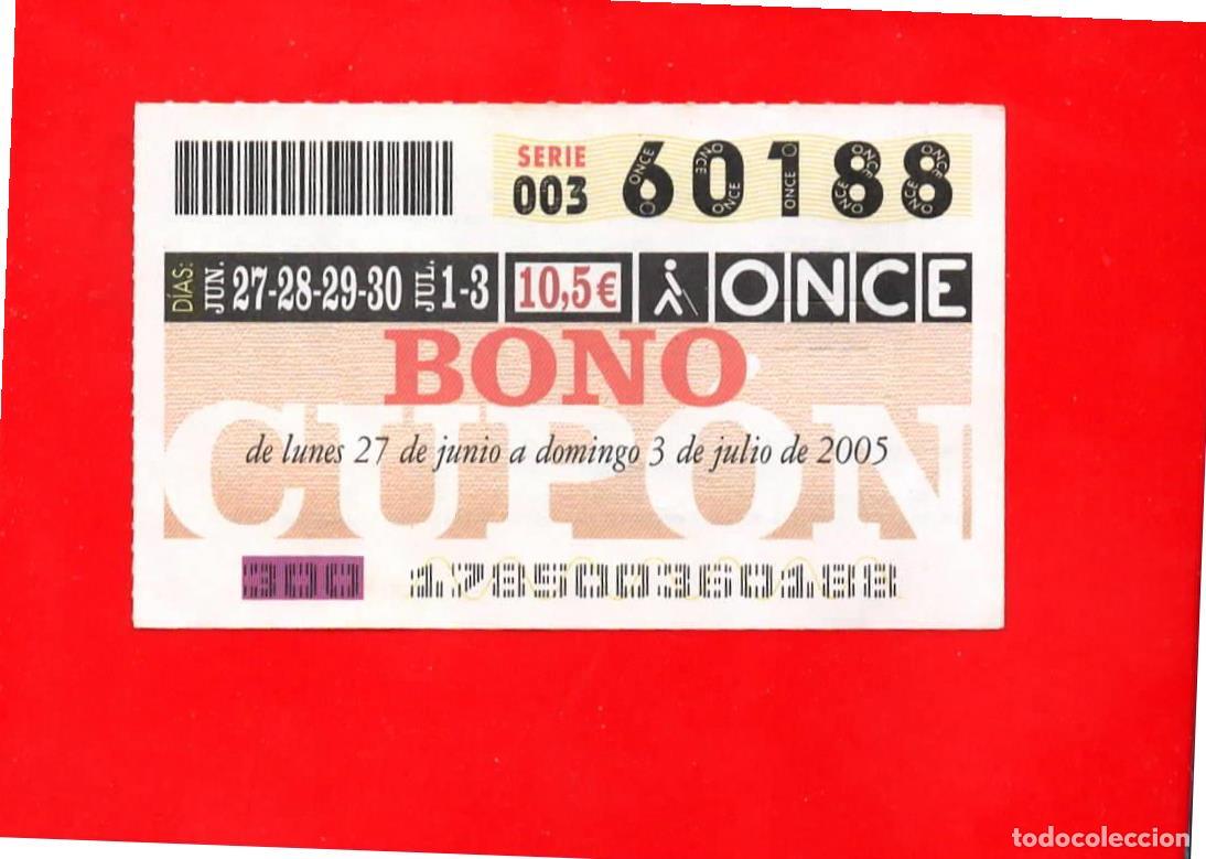Billets ONCE: Bono Cup&oacute;n de la ONCE sin Tarjeta del a&ntilde;o 2005