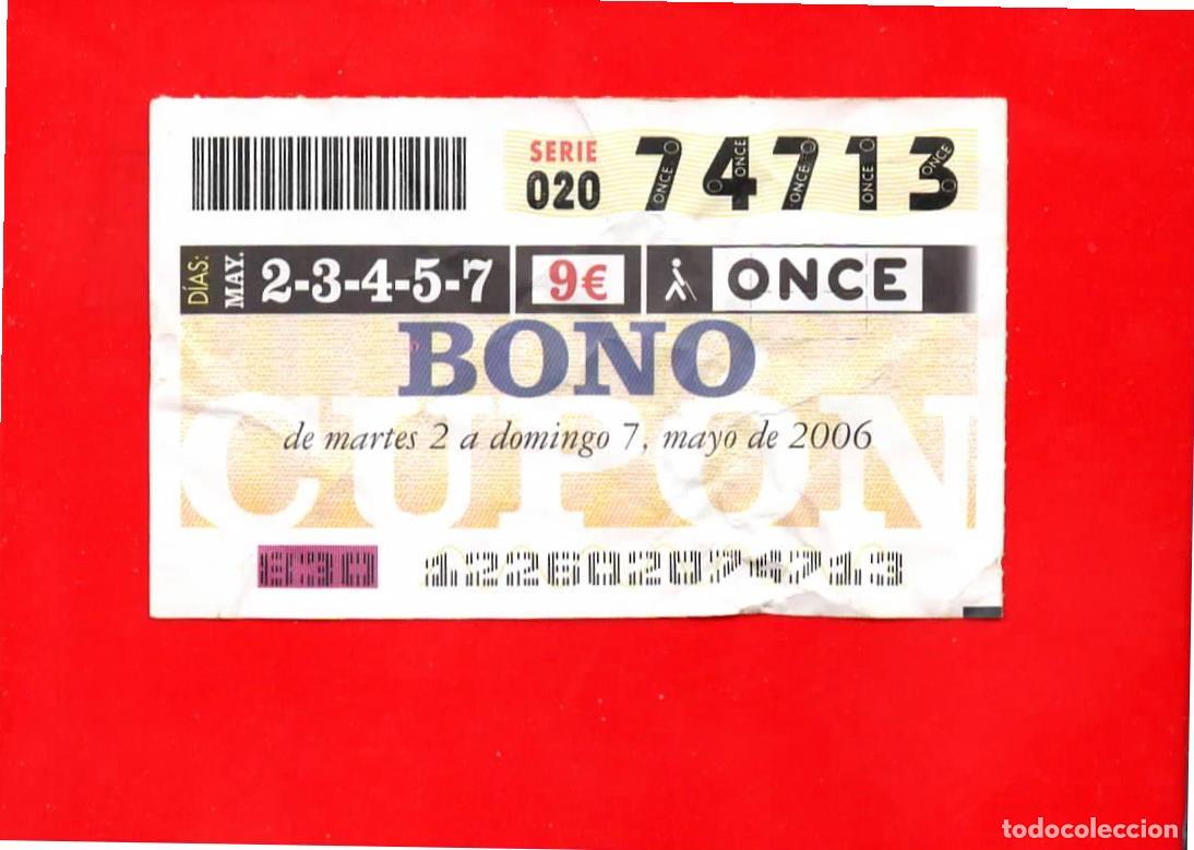 Billets ONCE: Bono Cup&oacute;n de la ONCE sin Tarjeta del a&ntilde;o 2006