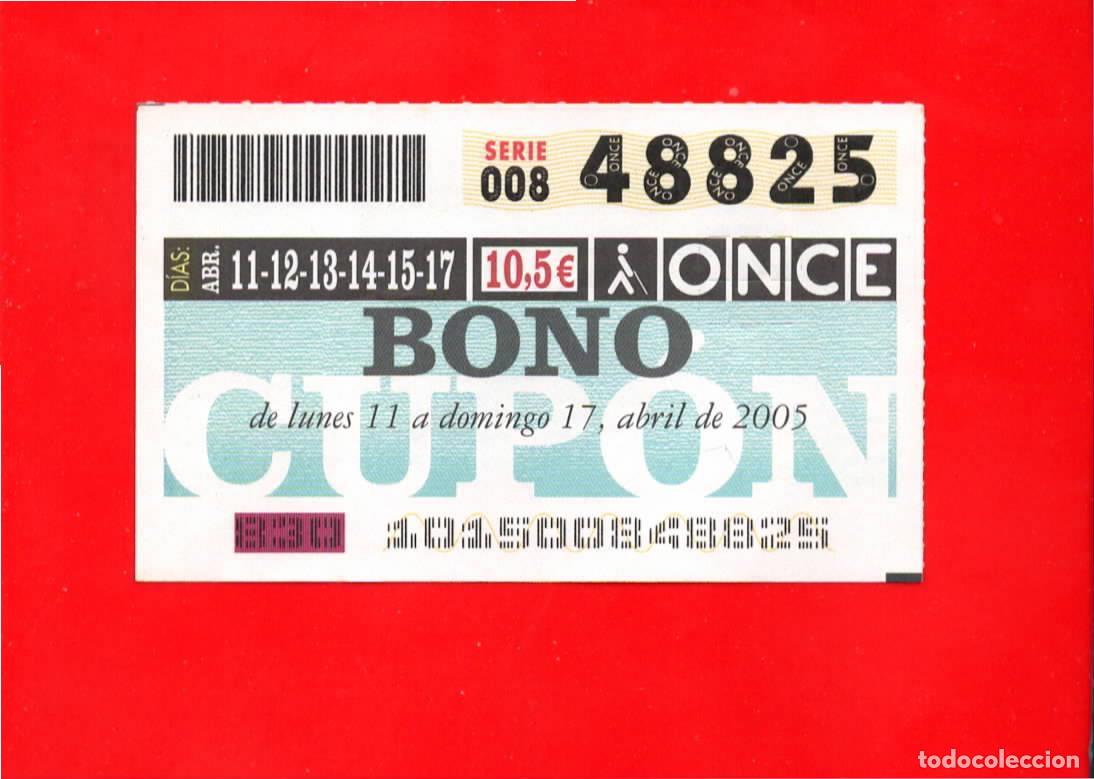 Billets ONCE: Bono Cup&oacute;n de la ONCE sin Tarjeta del a&ntilde;o 2005
