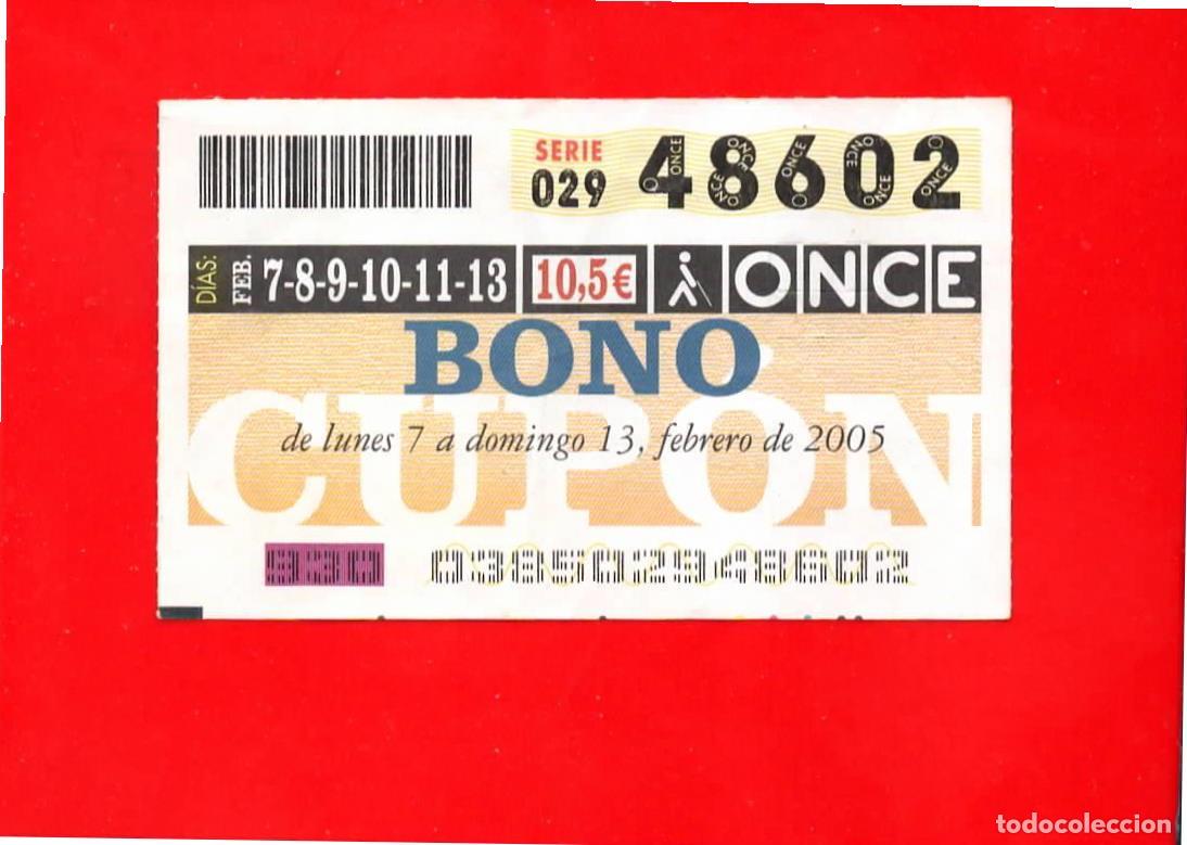 Billets ONCE: Bono Cup&oacute;n de la ONCE sin Tarjeta del a&ntilde;o 2005