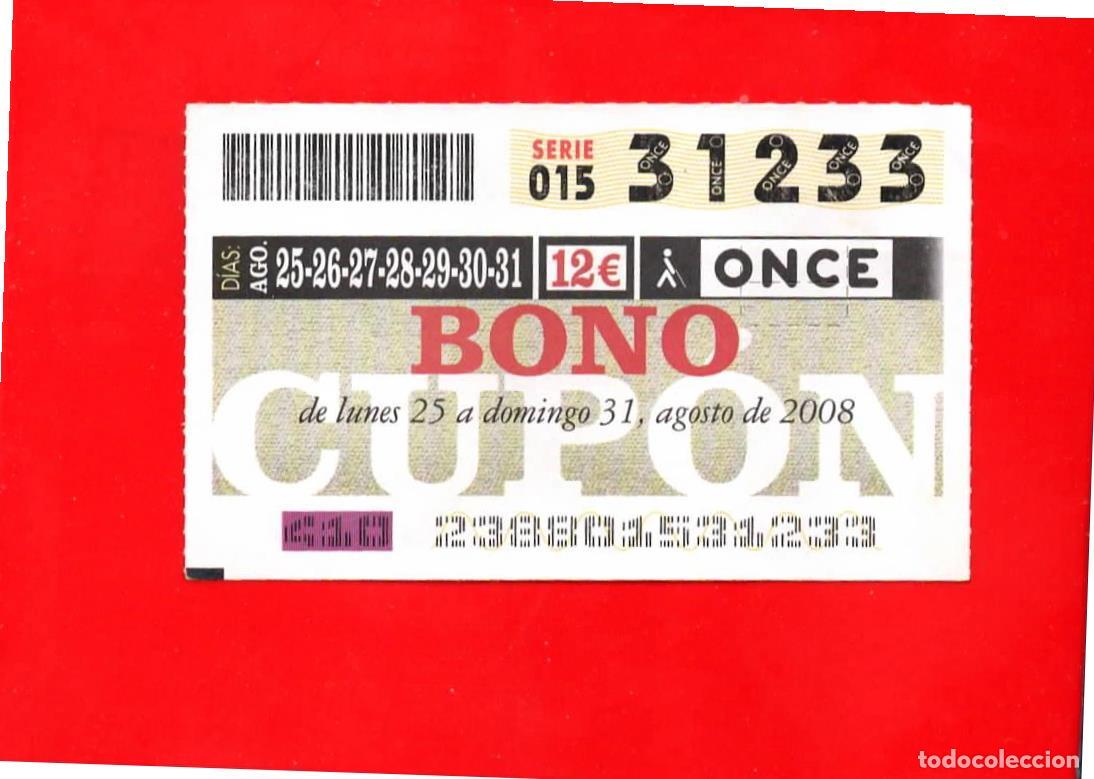 Cupones ONCE: Bono Cup&oacute;n de la ONCE sin Tarjeta del a&ntilde;o 2008 - Foto 1