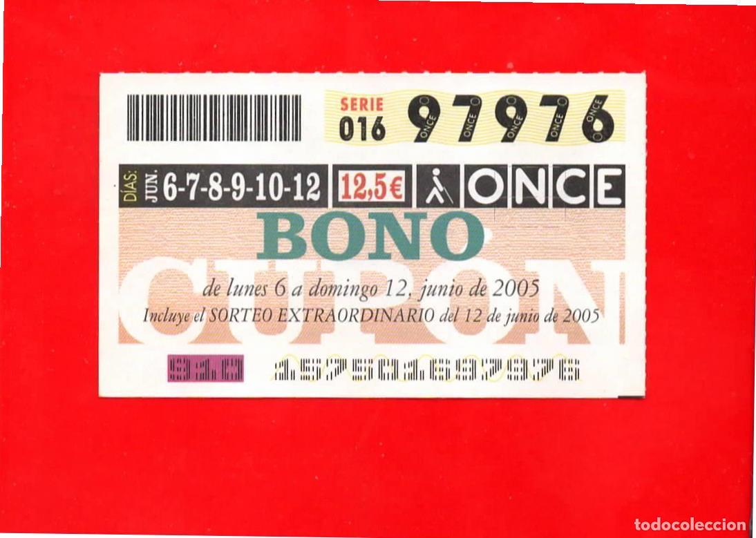 Billets ONCE: Bono Cup&oacute;n de la ONCE sin Tarjeta del a&ntilde;o 2005
