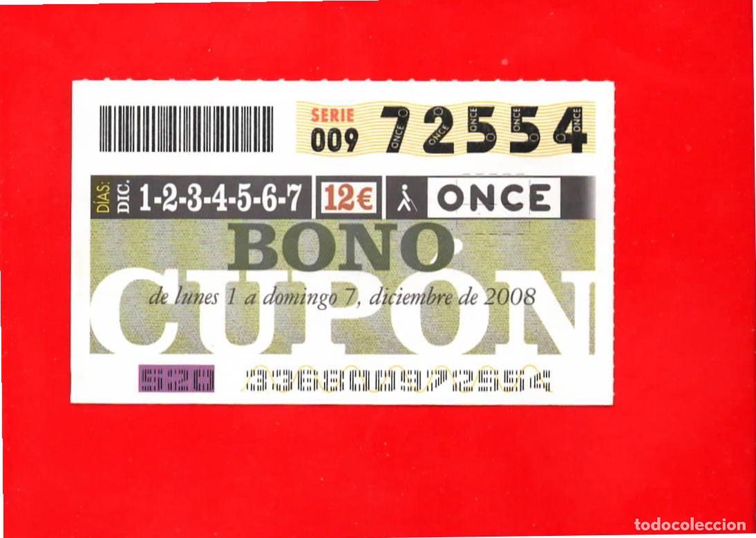 Coupon ONCE: Bono Cup&oacute;n de la ONCE sin Tarjeta del a&ntilde;o 2008