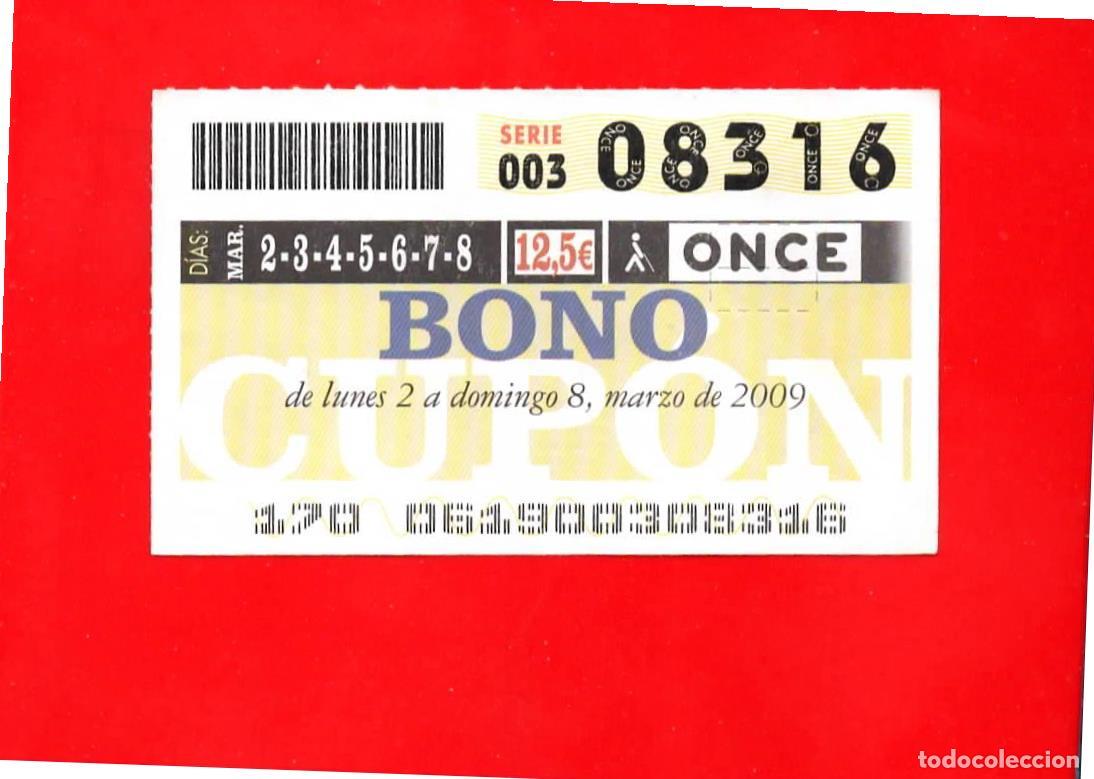 Coupon ONCE: Bono Cup&oacute;n de la ONCE sin Tarjeta del a&ntilde;o 2009