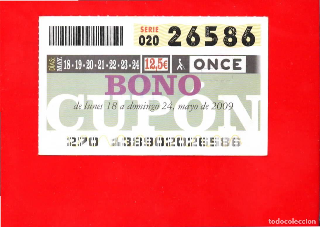 Coupon ONCE: Bono Cup&oacute;n de la ONCE sin Tarjeta del a&ntilde;o 2009