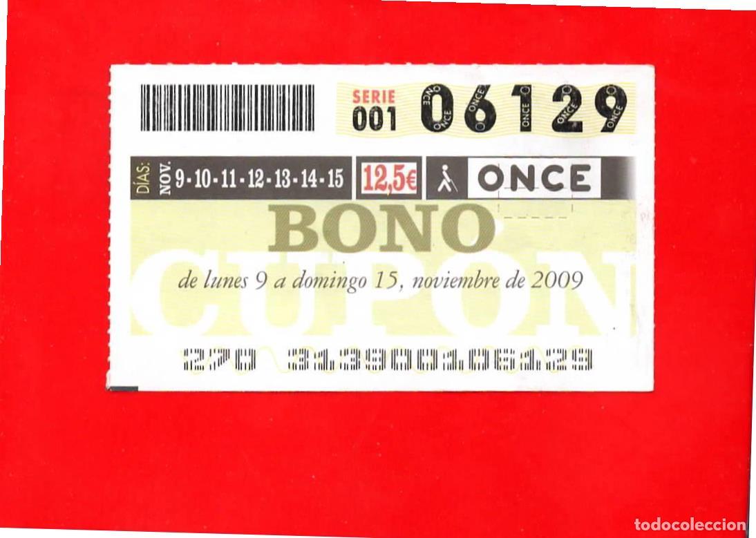 Coupon ONCE: Bono Cup&oacute;n de la ONCE sin Tarjeta del a&ntilde;o 2009