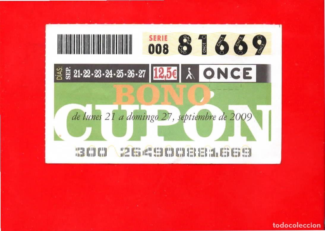 ONCE Coupons: Bono Cup&oacute;n de la ONCE sin Tarjeta del a&ntilde;o 2009