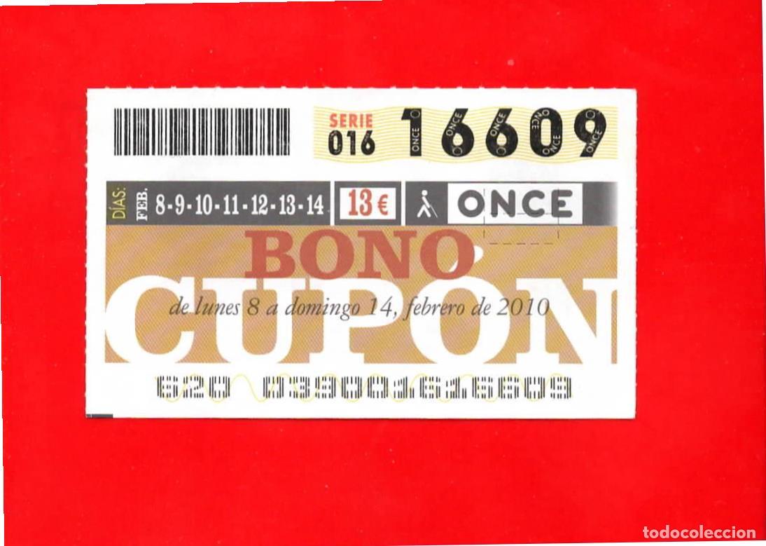 Billets ONCE: Bono Cup&oacute;n de la ONCE sin Tarjeta del a&ntilde;o 2010