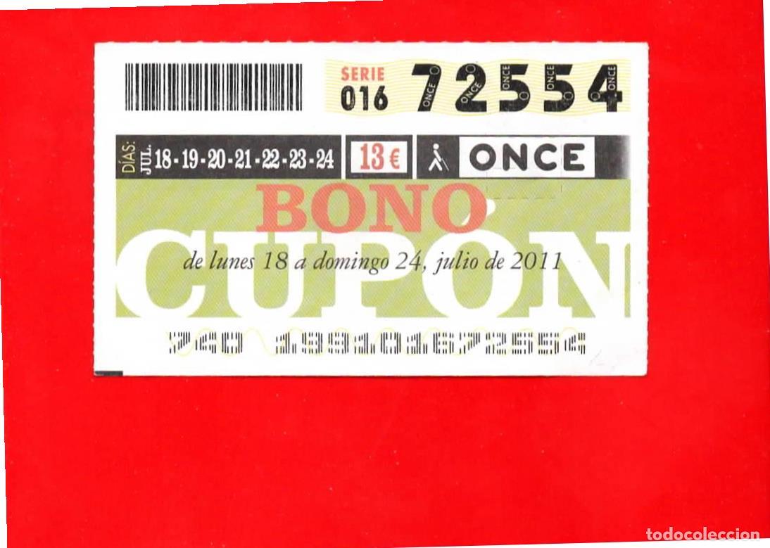 Cupones ONCE: Bono Cup&oacute;n de la ONCE sin Tarjeta del a&ntilde;o 2011 - Foto 2