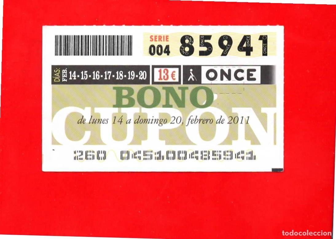 Billets ONCE: Bono Cup&oacute;n de la ONCE sin Tarjeta del a&ntilde;o 2011