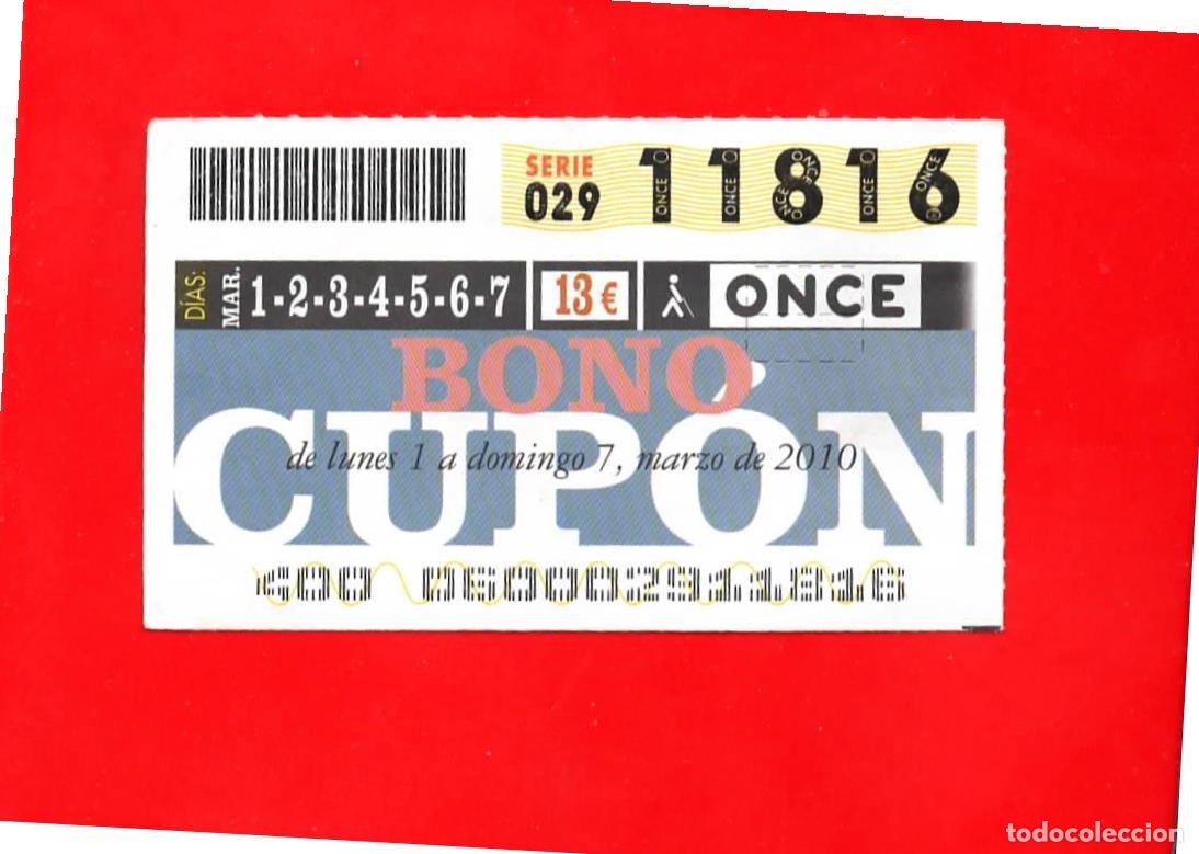 Cupones ONCE: Bono Cup&oacute;n de la ONCE sin Tarjeta del a&ntilde;o 2010