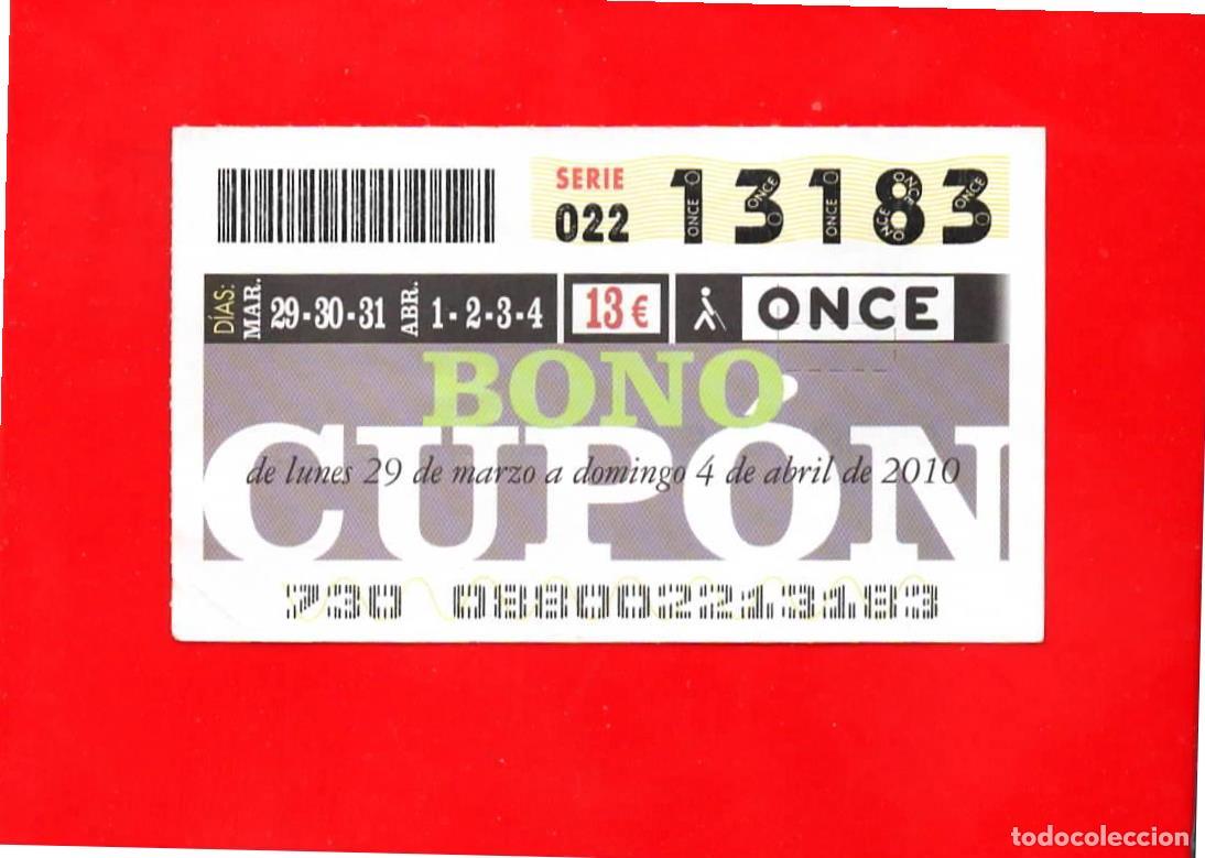 Cupones ONCE: Bono Cup&oacute;n de la ONCE sin Tarjeta del a&ntilde;o 2010