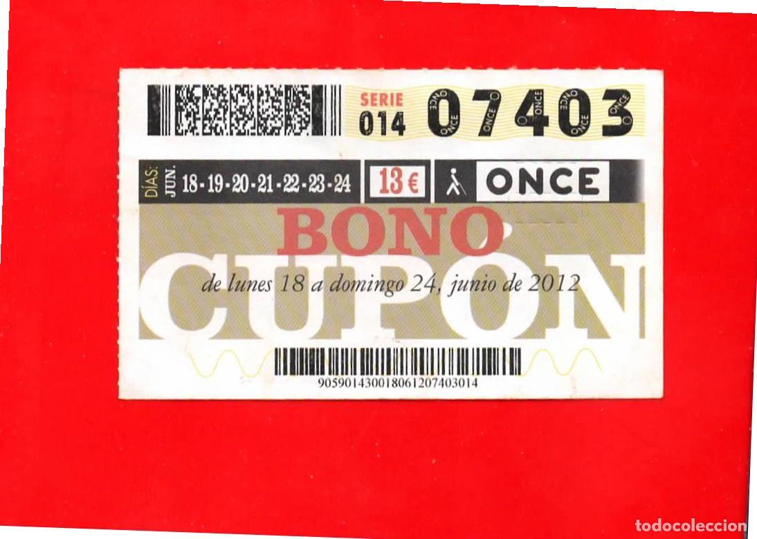 Cupones ONCE: Bono Cup&oacute;n de la ONCE sin Tarjeta del a&ntilde;o 2012 - Foto 2