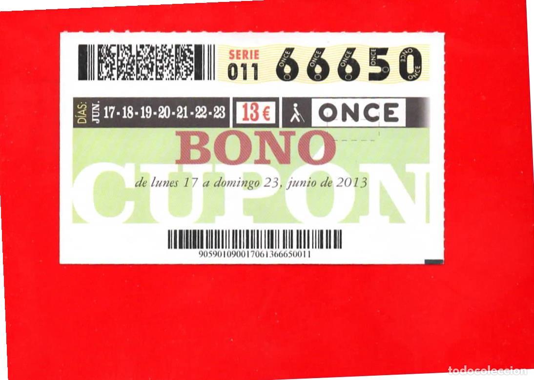 Cupones ONCE: Bono Cup&oacute;n de la ONCE sin Tarjeta del a&ntilde;o 2013 - Foto 1