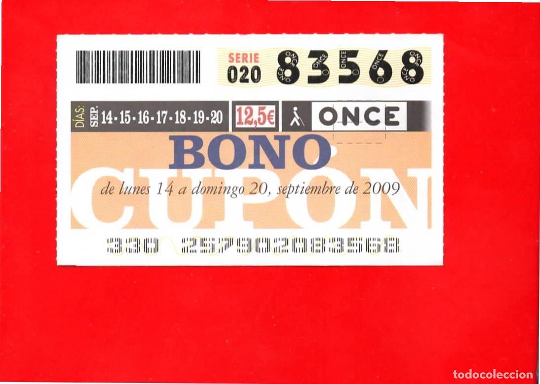 Cupones ONCE: Bono Cup&oacute;n de la ONCE sin Tarjeta del a&ntilde;o 2009