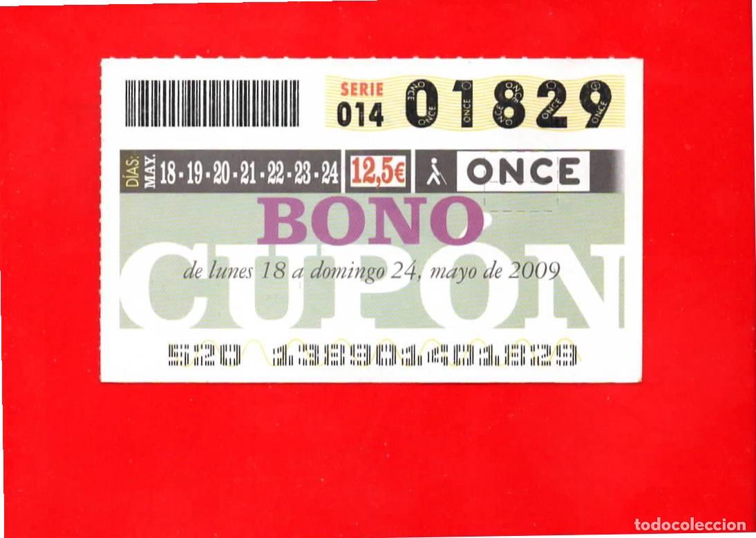 Cupones ONCE: Bono Cup&oacute;n de la ONCE sin Tarjeta del a&ntilde;o 2009