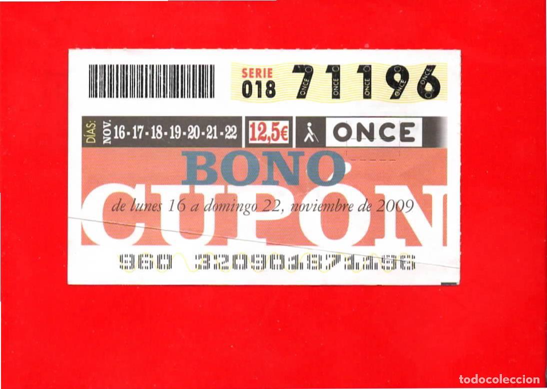 Cupones ONCE: Bono Cup&oacute;n de la ONCE sin Tarjeta del a&ntilde;o 2009