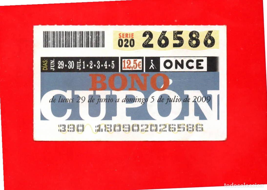 Cupones ONCE: Bono Cup&oacute;n de la ONCE sin Tarjeta del a&ntilde;o 2009