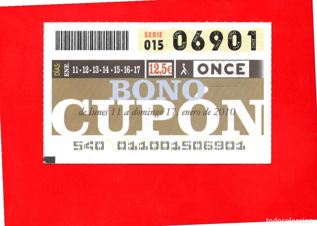 Cupones ONCE: Bono Cup&oacute;n de la ONCE sin Tarjeta del a&ntilde;o 2010