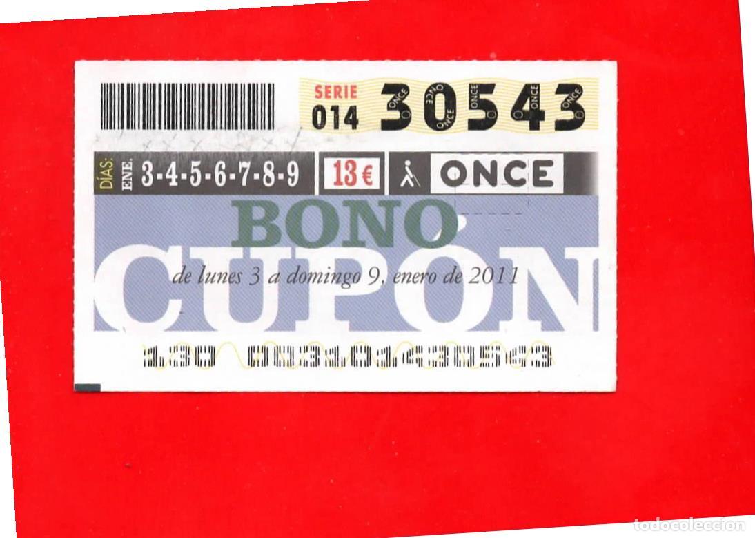 Cupones ONCE: Bono Cup&oacute;n de la ONCE sin Tarjeta del a&ntilde;o 2011