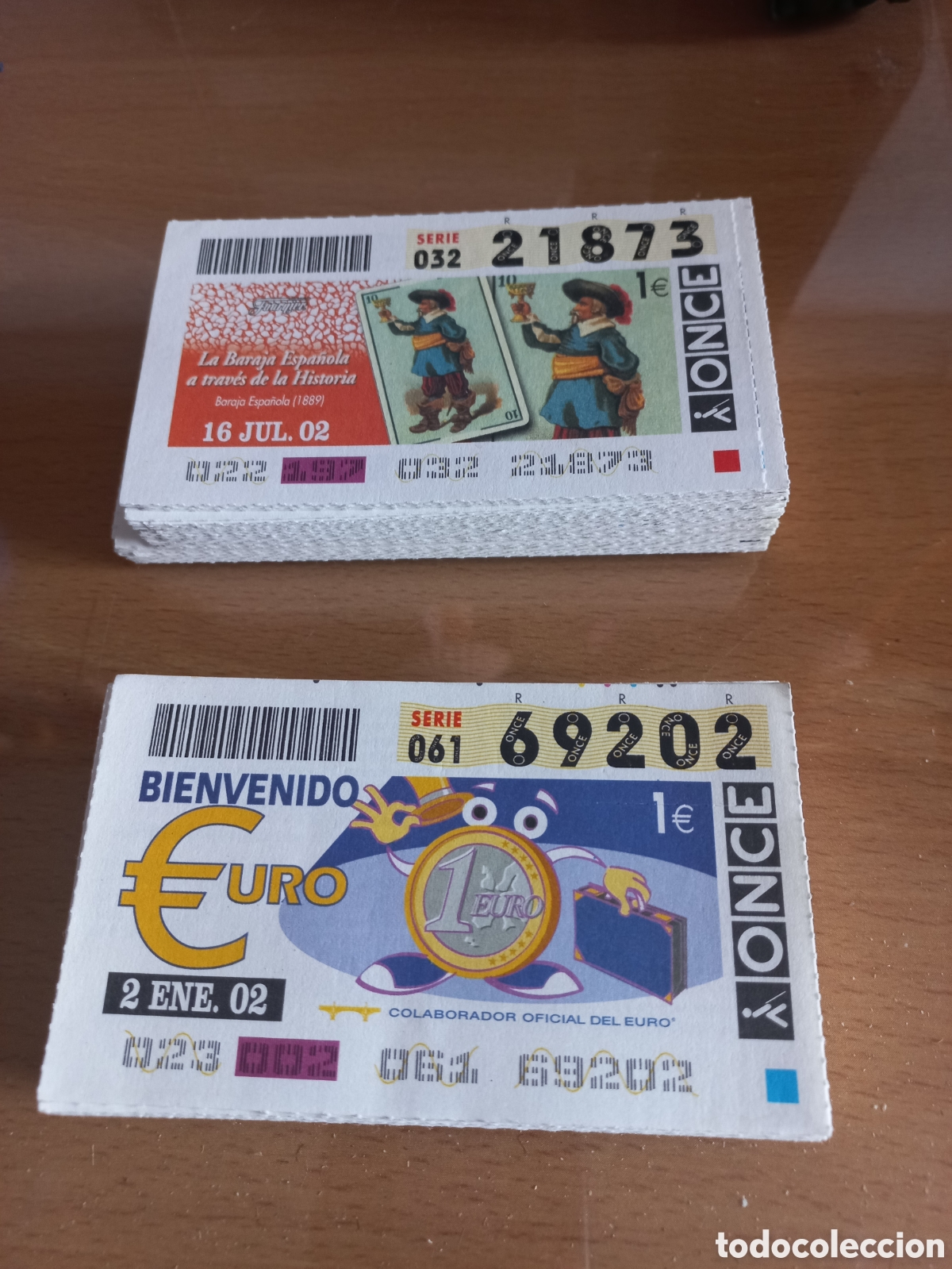 Cupones ONCE: CUPONES ONCE A&Ntilde;O 2002. - Foto 1