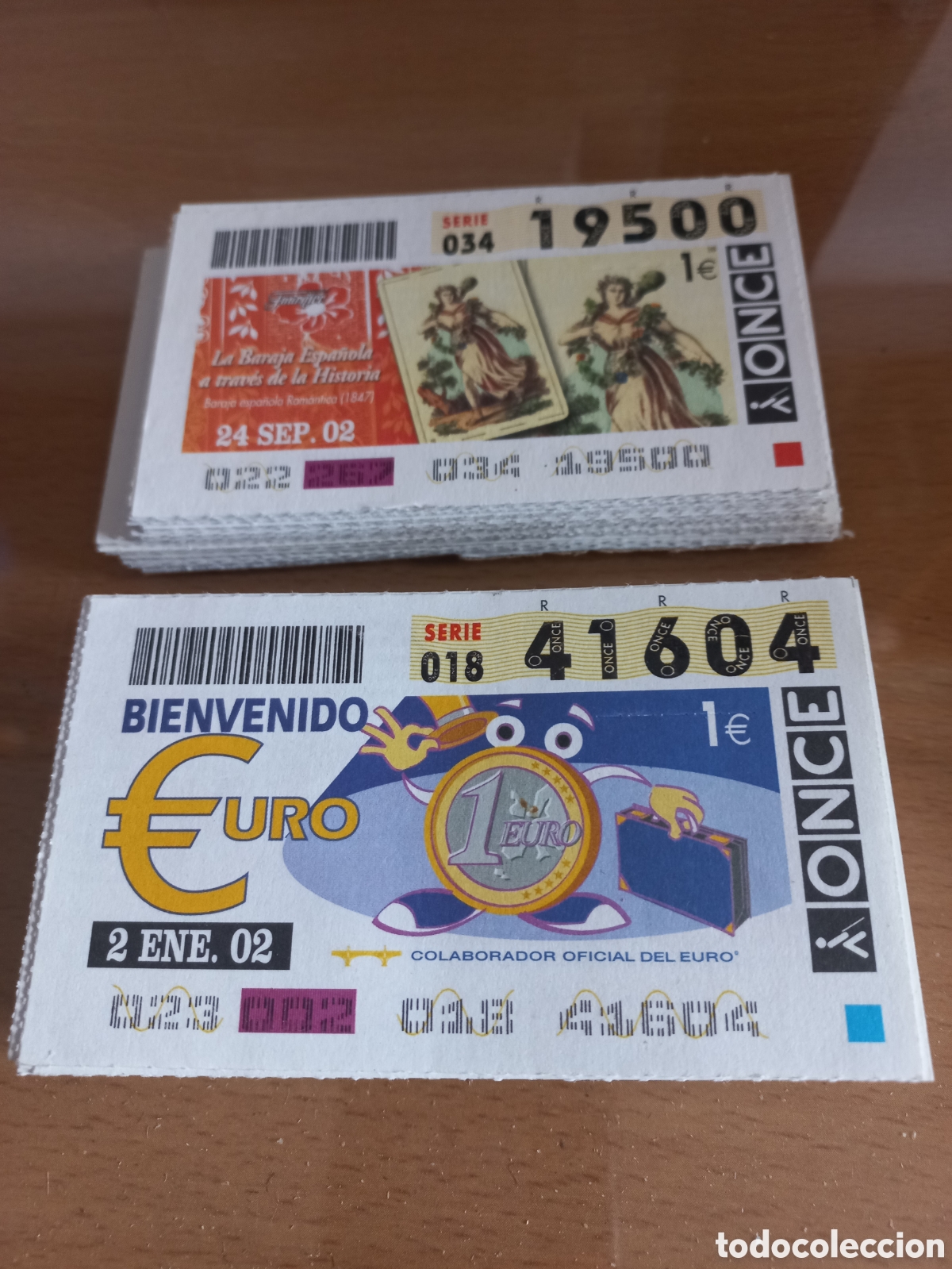 Cupones ONCE: CUPONES ONCE A&Ntilde;O 2002. - Foto 1