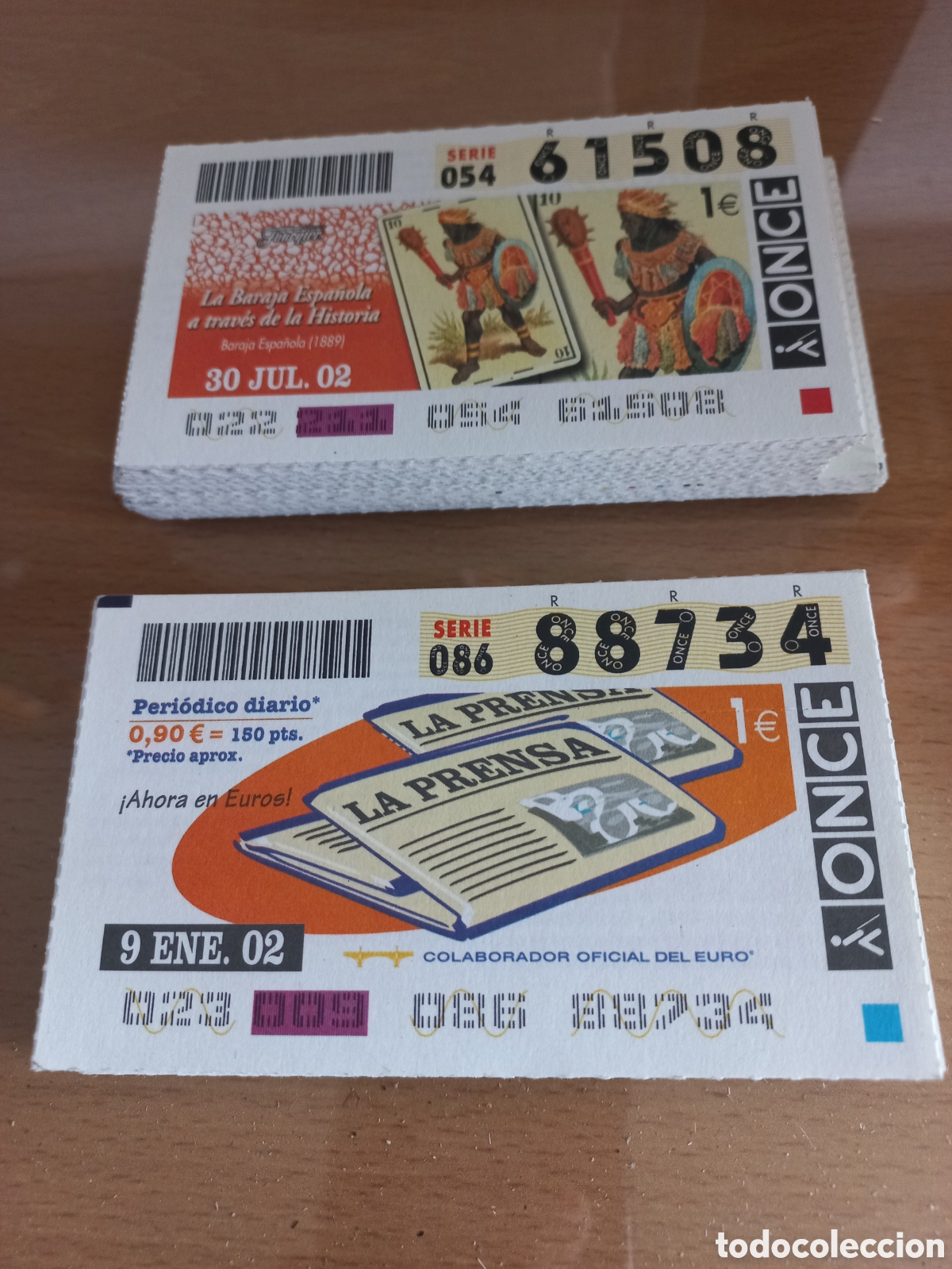 Cupones ONCE: CUPONES ONCE A&Ntilde;O 2002. - Foto 1