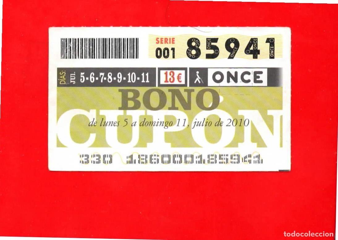 Cupones ONCE: Bono Cup&oacute;n de la ONCE sin Tarjeta del a&ntilde;o 2010