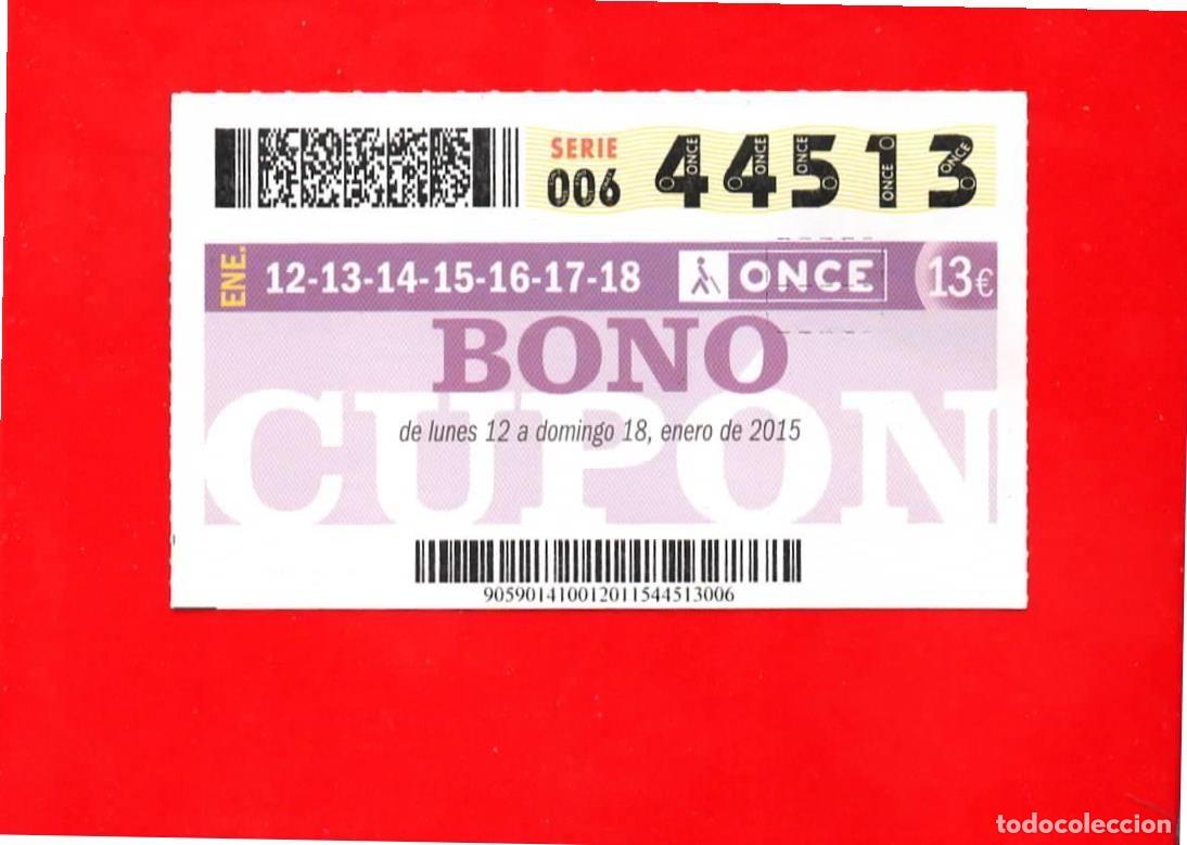 Cupones ONCE: Bono Cup&oacute;n de la ONCE sin Tarjeta del a&ntilde;o 2015