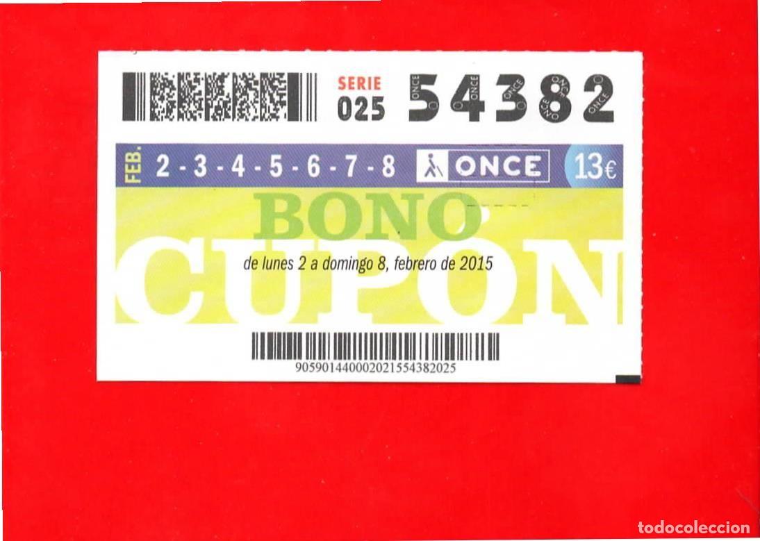 Cupones ONCE: Bono Cup&oacute;n de la ONCE sin Tarjeta del a&ntilde;o 2015