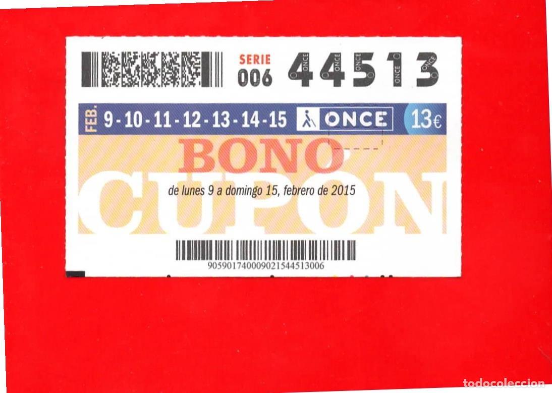Cupones ONCE: Bono Cup&oacute;n de la ONCE sin Tarjeta del a&ntilde;o 2015