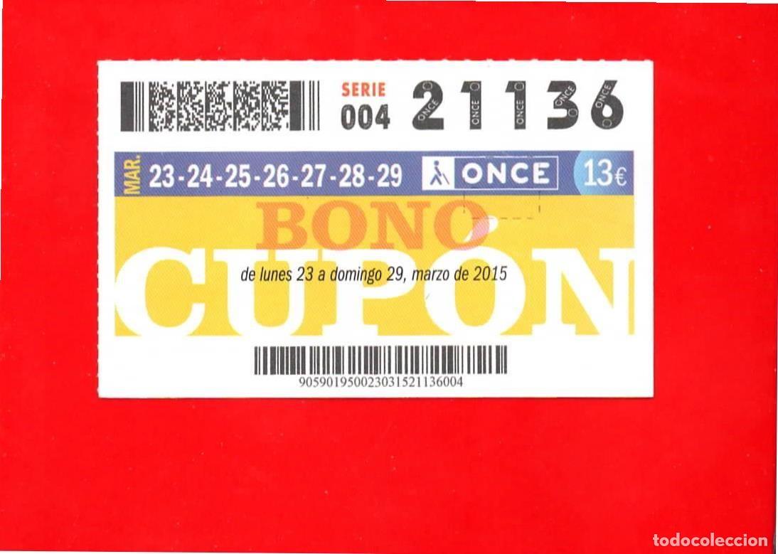 Cupones ONCE: Bono Cup&oacute;n de la ONCE sin Tarjeta del a&ntilde;o 2015