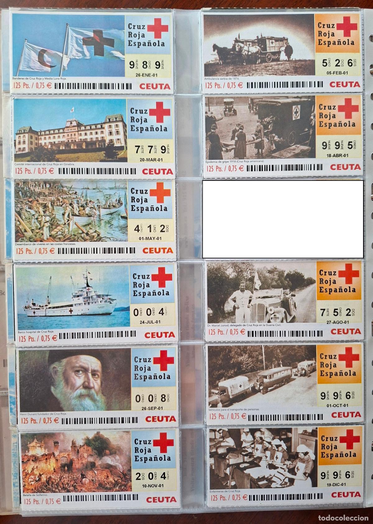 Cupones ONCE: A&Ntilde;O 2000 LOTER&Iacute;A CRUZ ROJA DE CEUTA. FALTA JUNIO