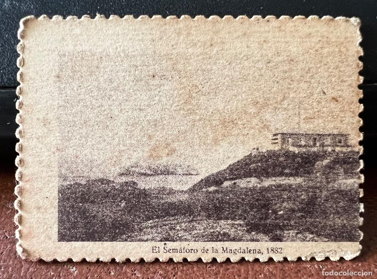 Cupones ONCE: Cromo cup&oacute;n ben&eacute;fico de los ciegos de Santander - A&ntilde;o 1937