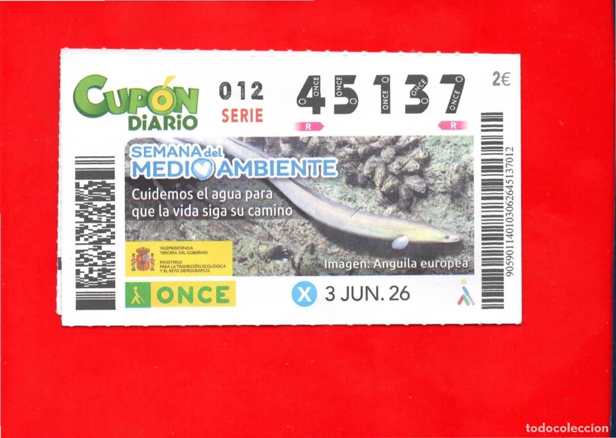 Cupones ONCE: Cup&oacute;n ONCE - 3 junio 2026