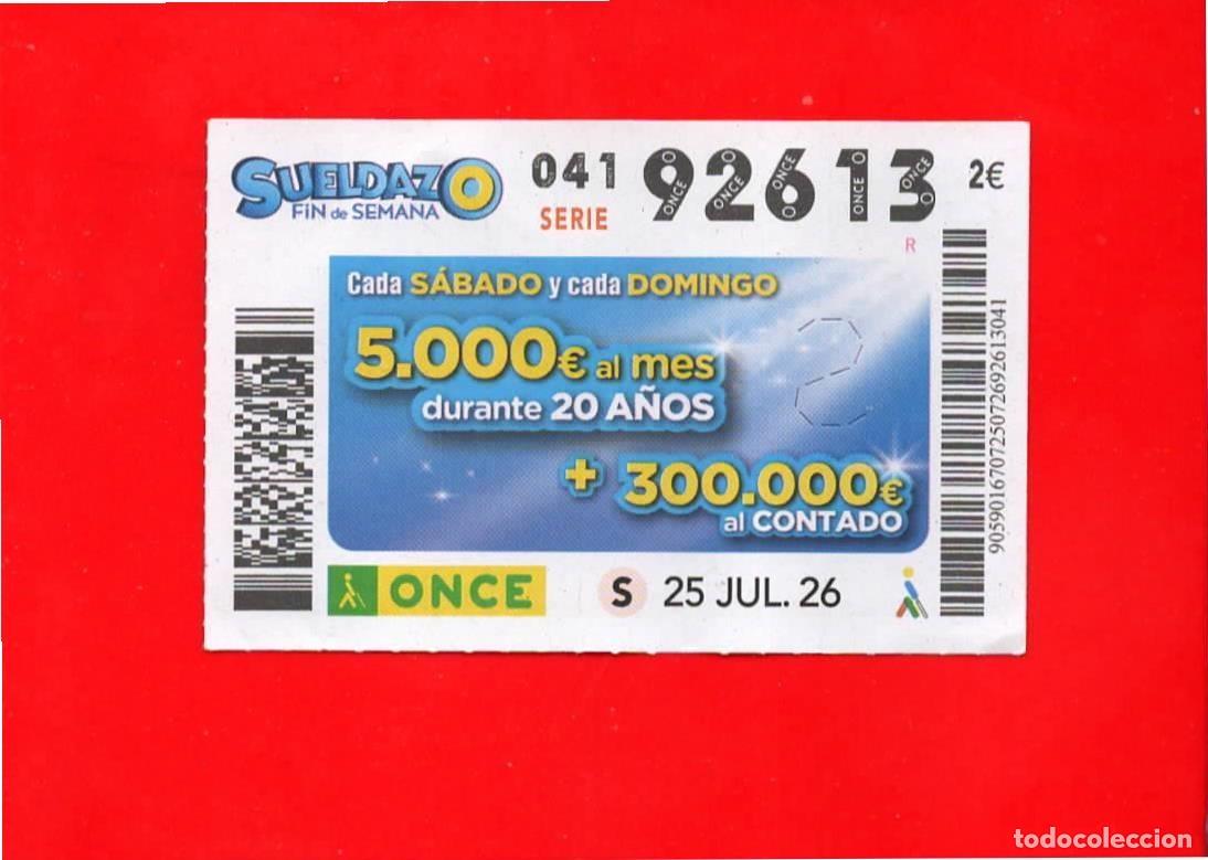 Cupones ONCE: Cup&oacute;n ONCE 25 julio 2026