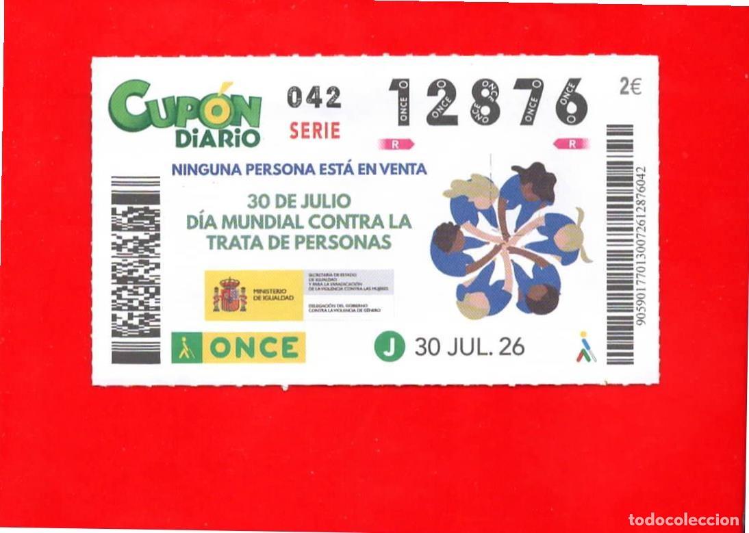 Cupones ONCE: Cup&oacute;n ONCE 30 julio 2026