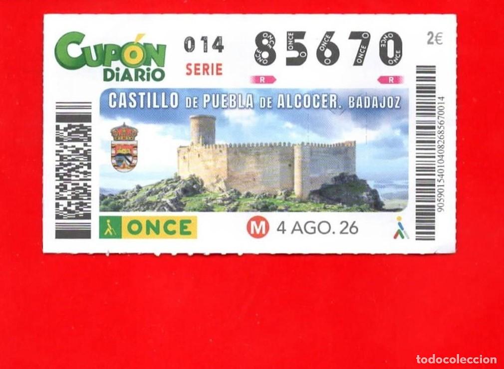 Cupones ONCE: Cup&oacute;n ONCE 4 Agosto 2026